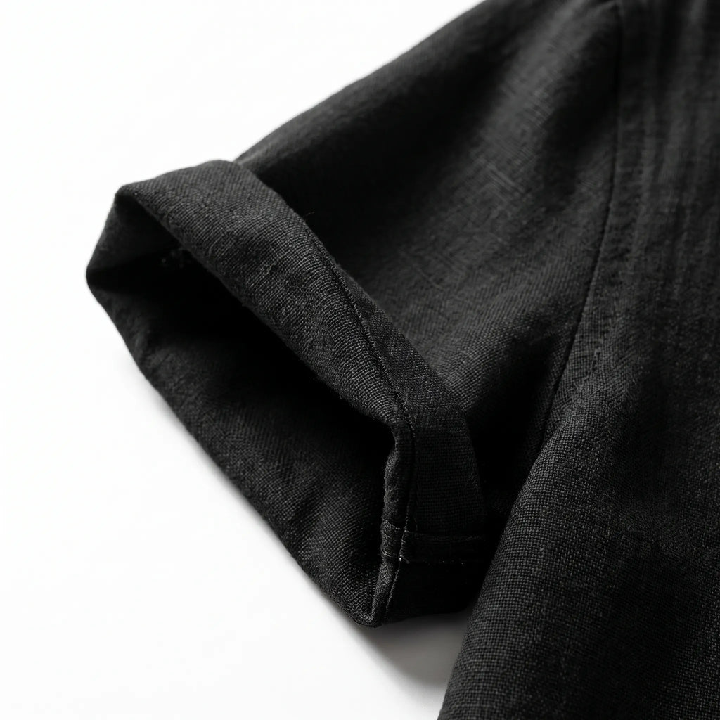 Ruvic  - Relaxed Short Sleeve Button-Up Shirt Warm Weather Wear