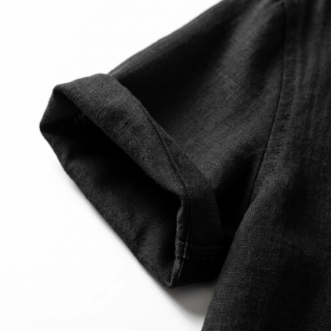Ruvic  - Relaxed Short Sleeve Button-Up Shirt Warm Weather Wear