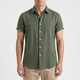 Ruvic  - Relaxed Short Sleeve Button-Up Shirt Warm Weather Wear