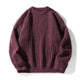 Unisex ribbed crew neck sweater with long sleeves