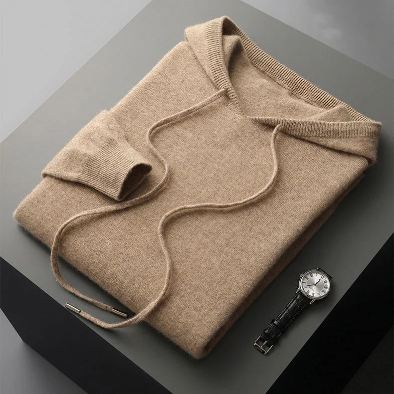 Textured pullover hoodie with hood, drawcords, long sleeves and ribbed trims