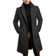 Men's Slim Fit Single-Breasted Overcoat