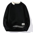 Women's textured crew neck sweater with long sleeves