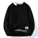 Women's textured crew neck sweater with long sleeves