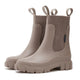 Women's Chelsea rain boots with elasticated side panels and chunky lug soles