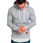 Men's pullover hoodie with drawstring hood and kangaroo pocket
