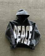 Graphic hooded sweatshirt with large front lettering