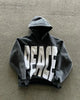 Graphic hooded sweatshirt with large front lettering