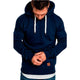 Men's pullover hoodie with drawstring hood and kangaroo pocket