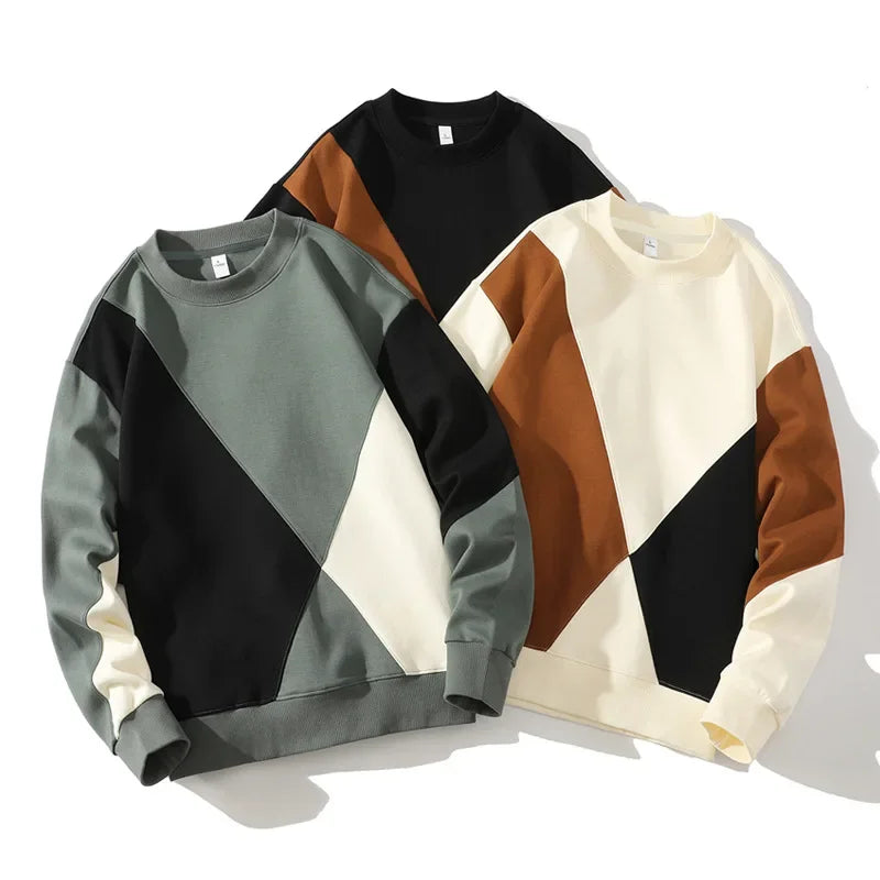 Colorblock casual sweatshirt