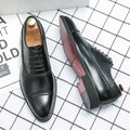 Men's Oxford shoes with perforated brogue toe detailing and lace-up fastening