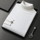 Ribbed turtleneck sweater with long sleeves and cuffed hem
