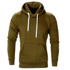 Men's pullover hoodie with drawstring hood and kangaroo pocket