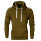 Men's pullover hoodie with drawstring hood and kangaroo pocket