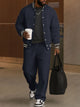 Men's Bomber Jacket and Trousers Two-Piece Set