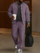 Men's Bomber Jacket and Trousers Two-Piece Set