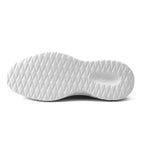 Mesh lace-up trainers with rounded toes, contrasting trim and textured soles