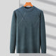 Men's mock neck sweater with long sleeves and ribbed trims