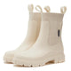 Women's Chelsea rain boots with elasticated side panels and chunky lug soles