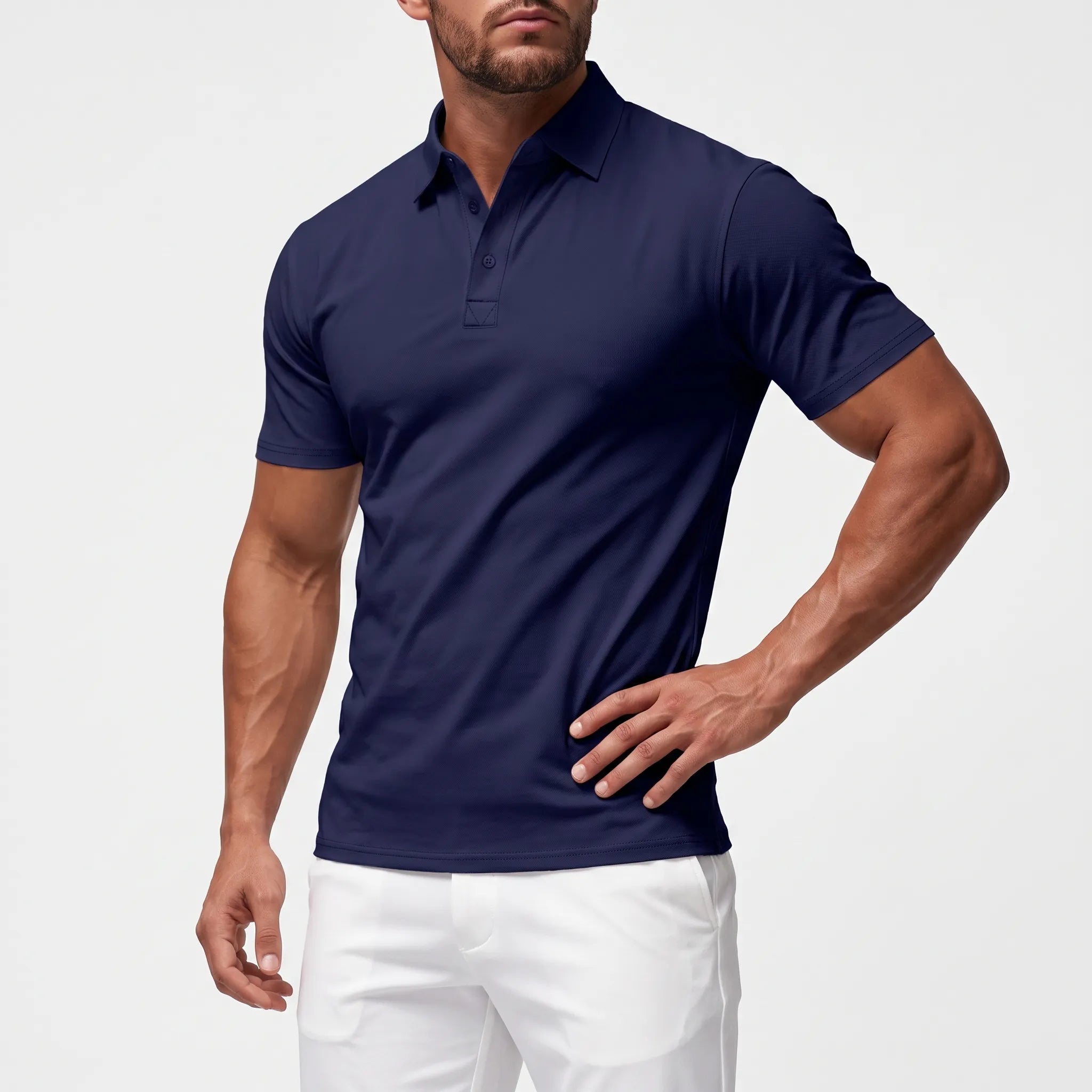 Sanderton  - Short-Sleeved Men's Polo Shirt Smart-Casual Wear