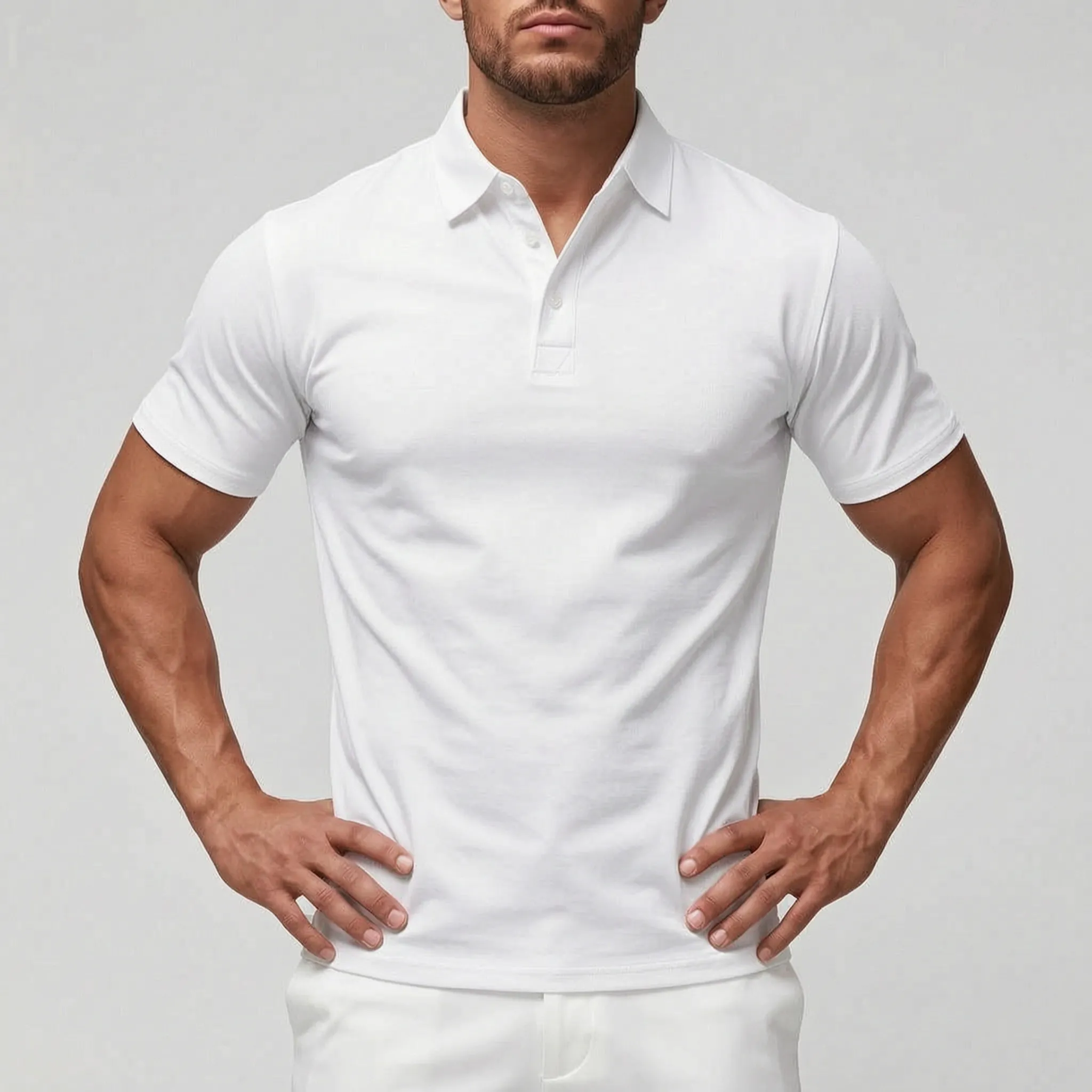Sanderton  - Short-Sleeved Men's Polo Shirt Smart-Casual Wear
