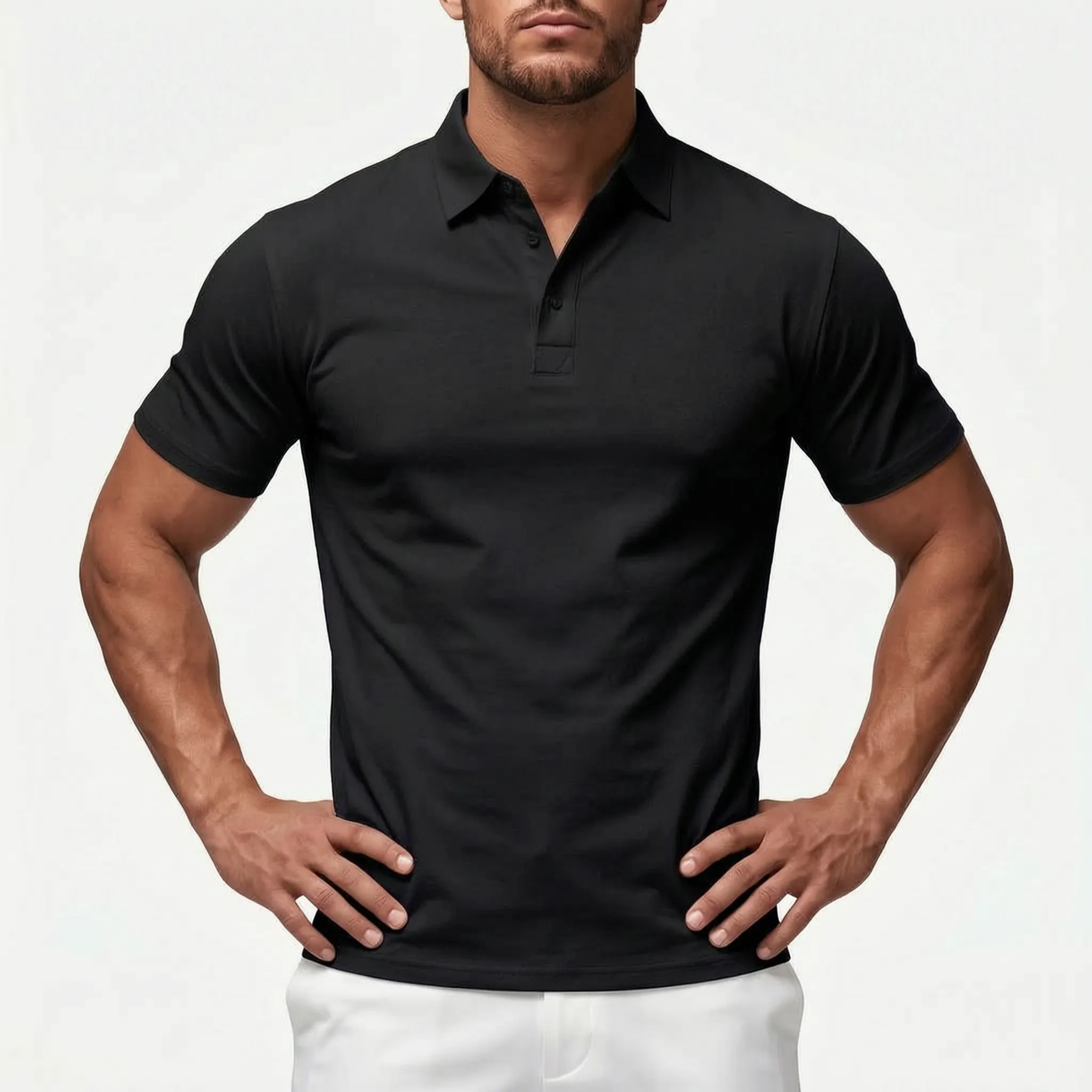 Sanderton  - Short-Sleeved Men's Polo Shirt Smart-Casual Wear