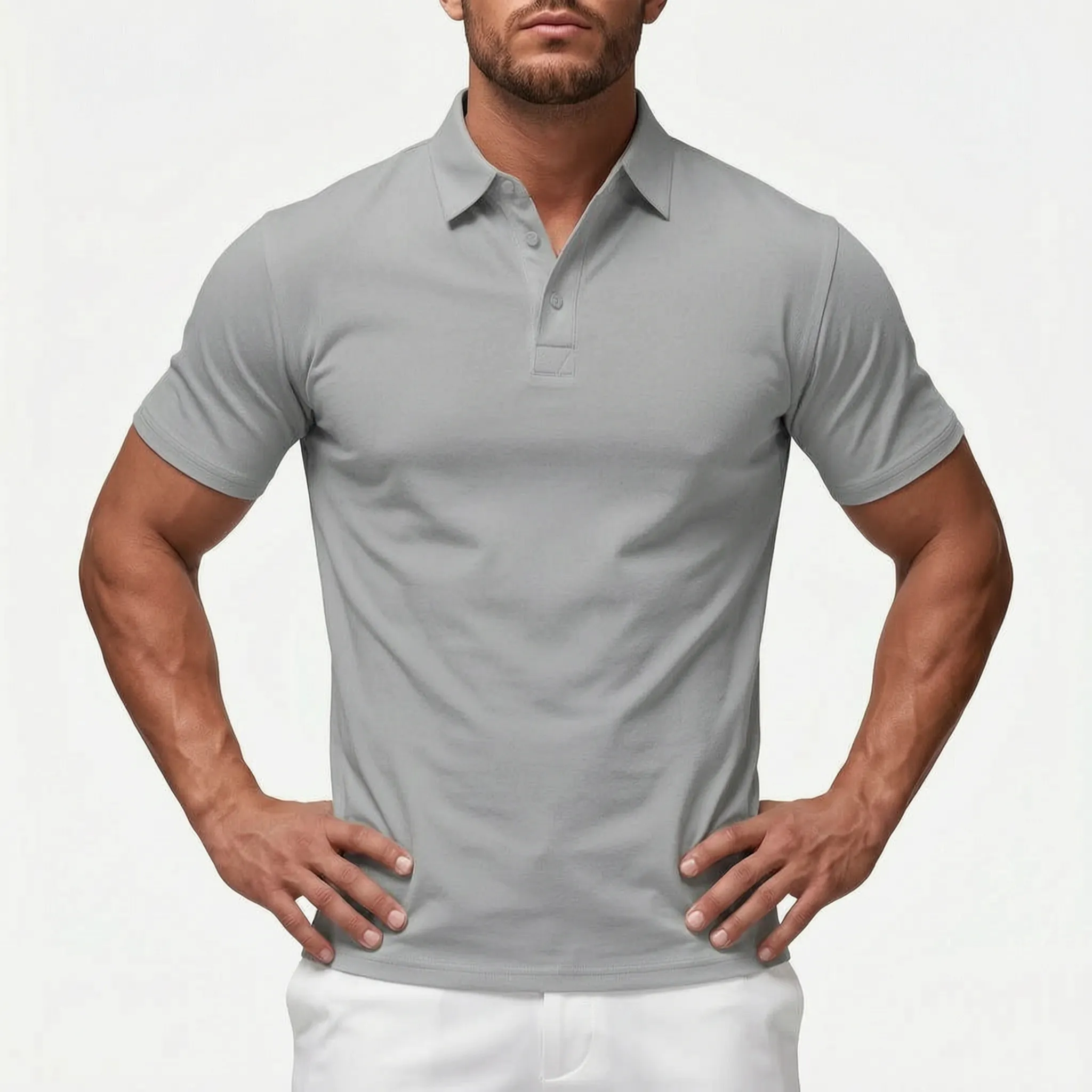 Sanderton  - Short-Sleeved Men's Polo Shirt Smart-Casual Wear