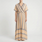 Santori  - Flowy Striped Summer Maxi Dress Summer Holidays