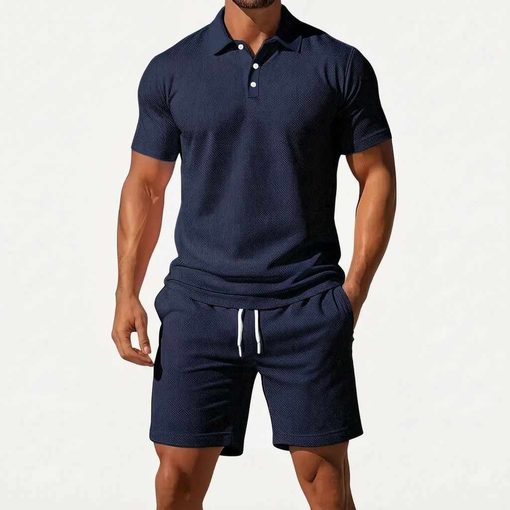 Sartorio  - Men's Polo Shirt And Shorts Set Summer Holidays