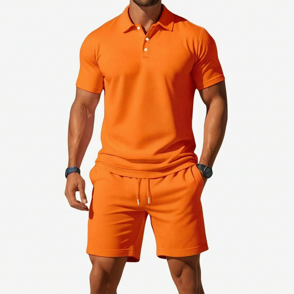 Sartorio  - Men's Polo Shirt And Shorts Set Summer Holidays