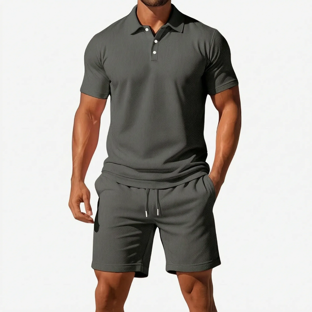 Sartorio  - Men's Polo Shirt And Shorts Set Summer Holidays