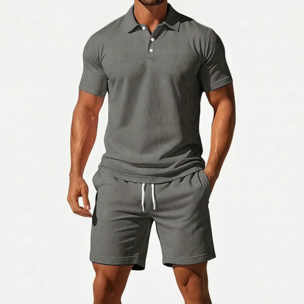 Sartorio  - Men's Polo Shirt And Shorts Set Summer Holidays