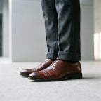 Sartorix  - Classic Polished Cap-Toe Men's Oxford Shoes Formal Events