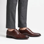 Sartorix  - Classic Polished Cap-Toe Men's Oxford Shoes Formal Events