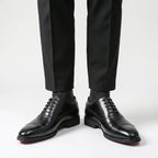 Sartorix  - Classic Polished Cap-Toe Men's Oxford Shoes Formal Events