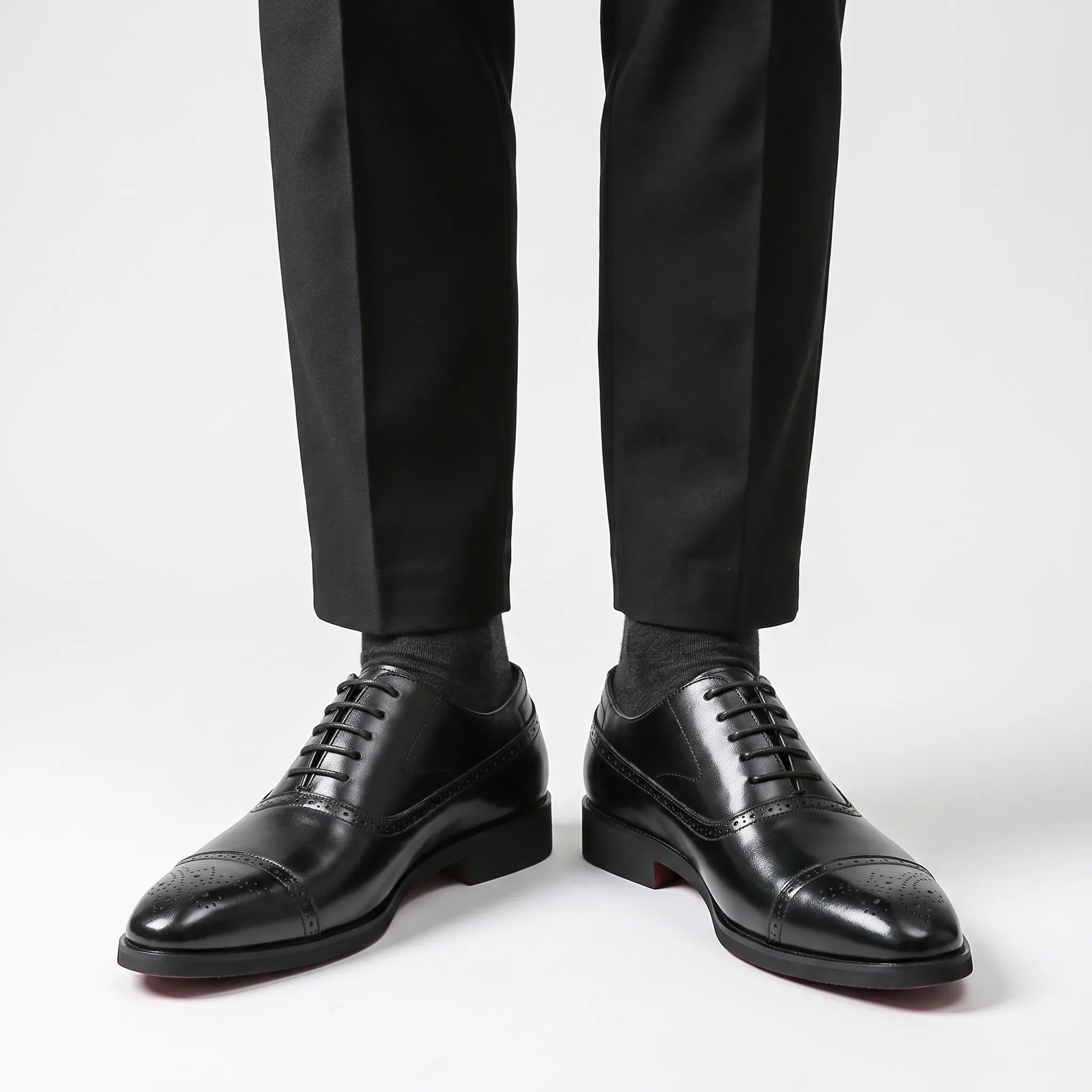 Sartorix  - Classic Polished Cap-Toe Men's Oxford Shoes Formal Events