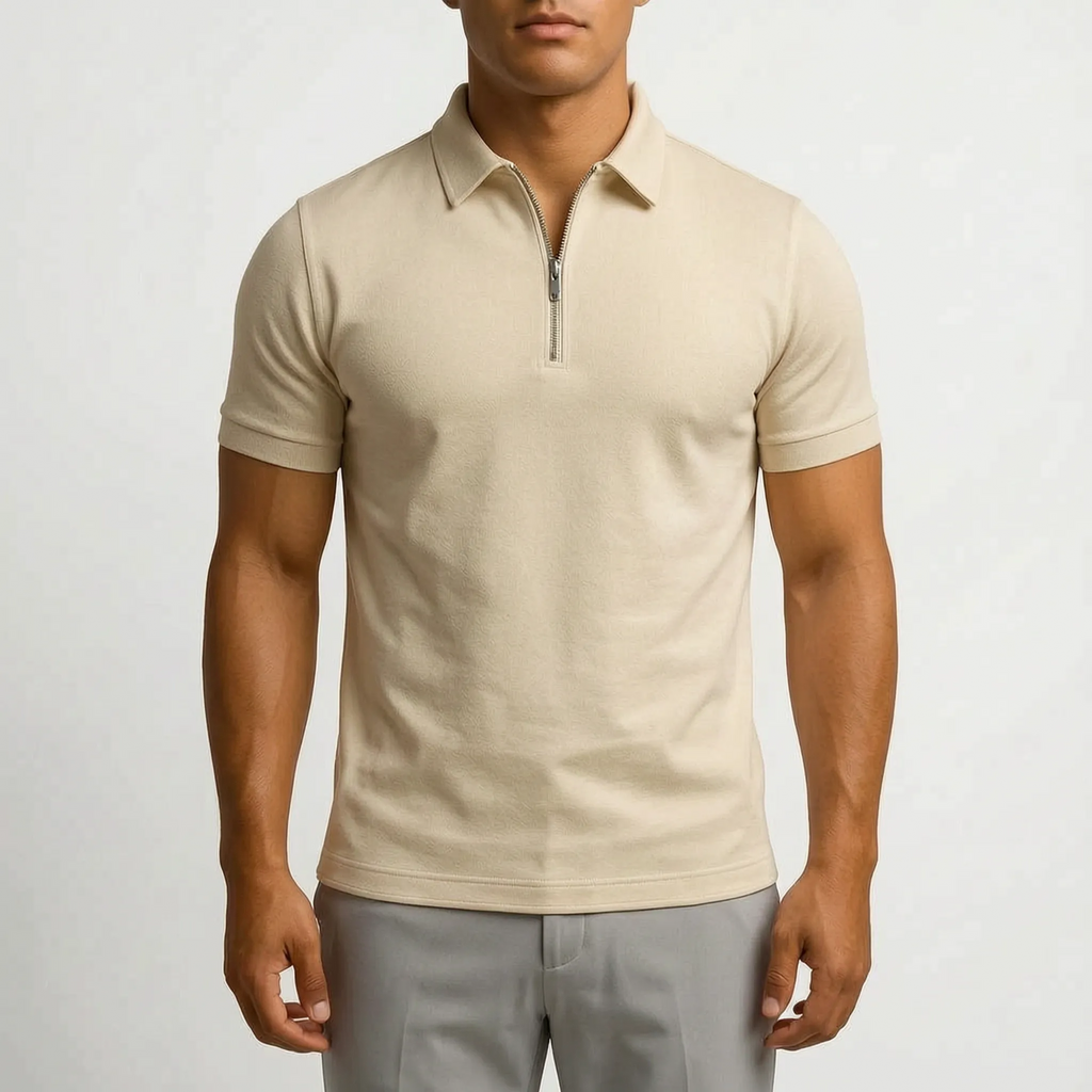 Sartorx - Short-Sleeved Zip Polo