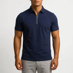 Sartorx - Short-Sleeved Zip Polo