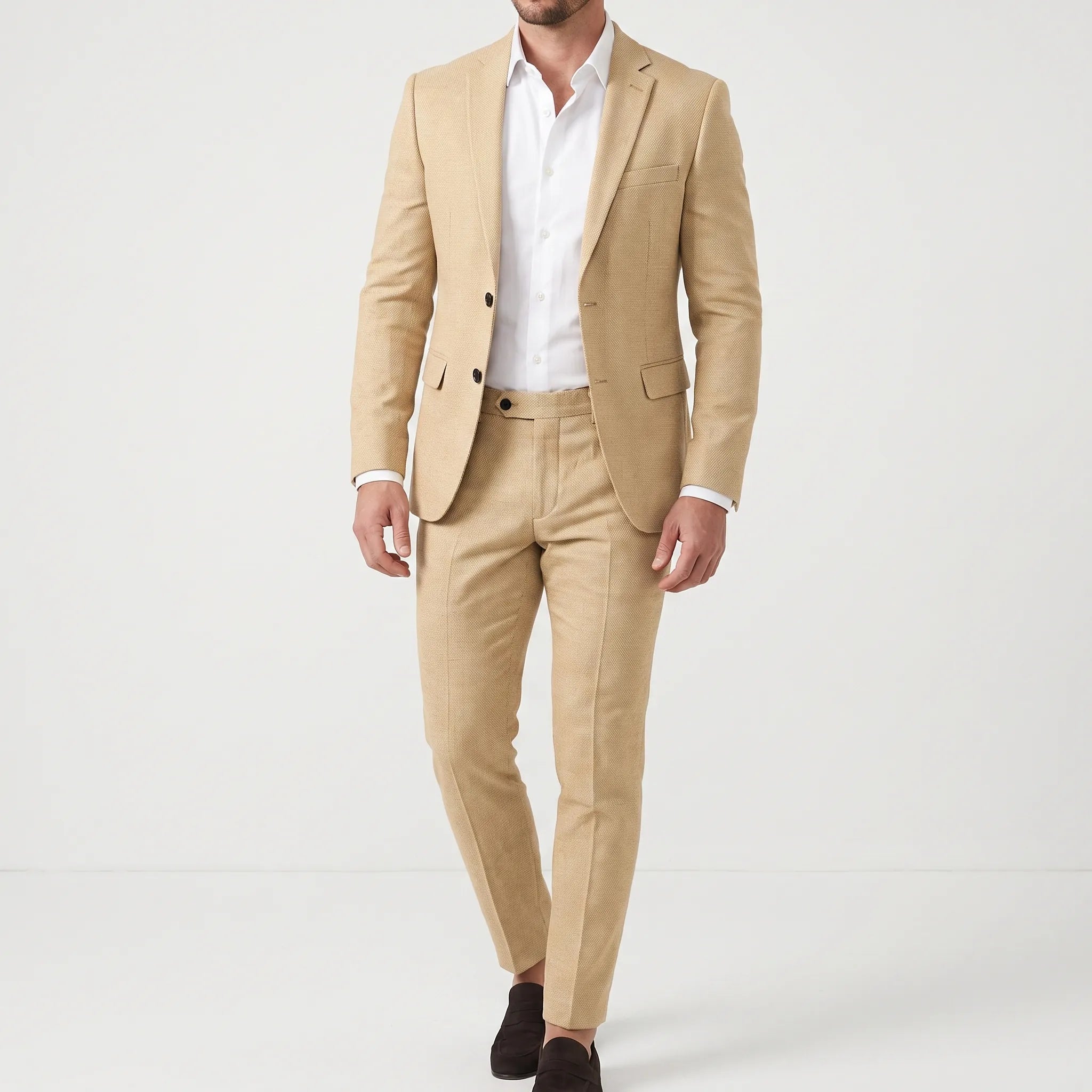 SavileFit  - Mens Slim Fit Two-Piece Suit Wedding Guest Attire