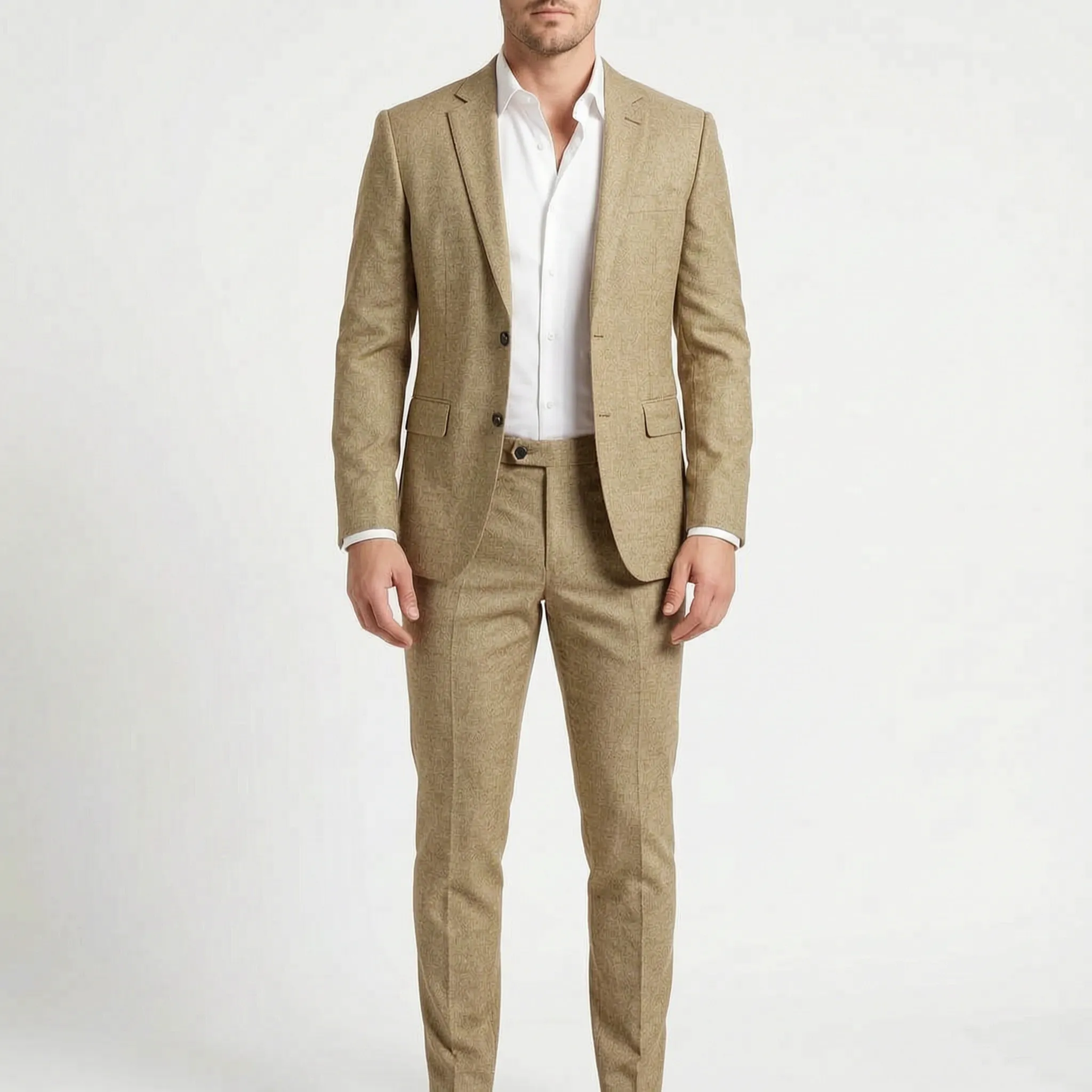 SavileFit  - Mens Slim Fit Two-Piece Suit Wedding Guest Attire