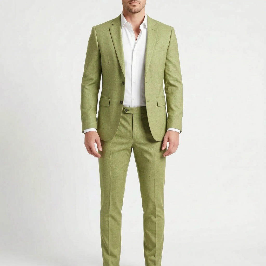 SavileFit  - Mens Slim Fit Two-Piece Suit Wedding Guest Attire