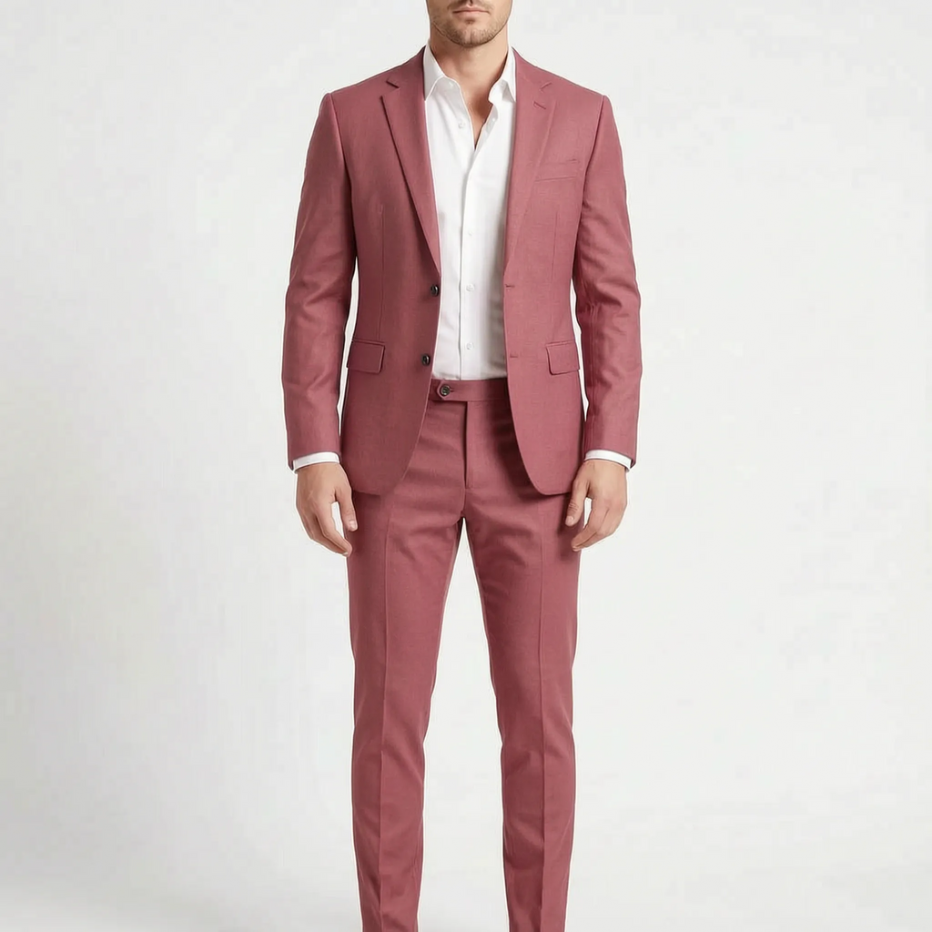 SavileFit  - Mens Slim Fit Two-Piece Suit Wedding Guest Attire