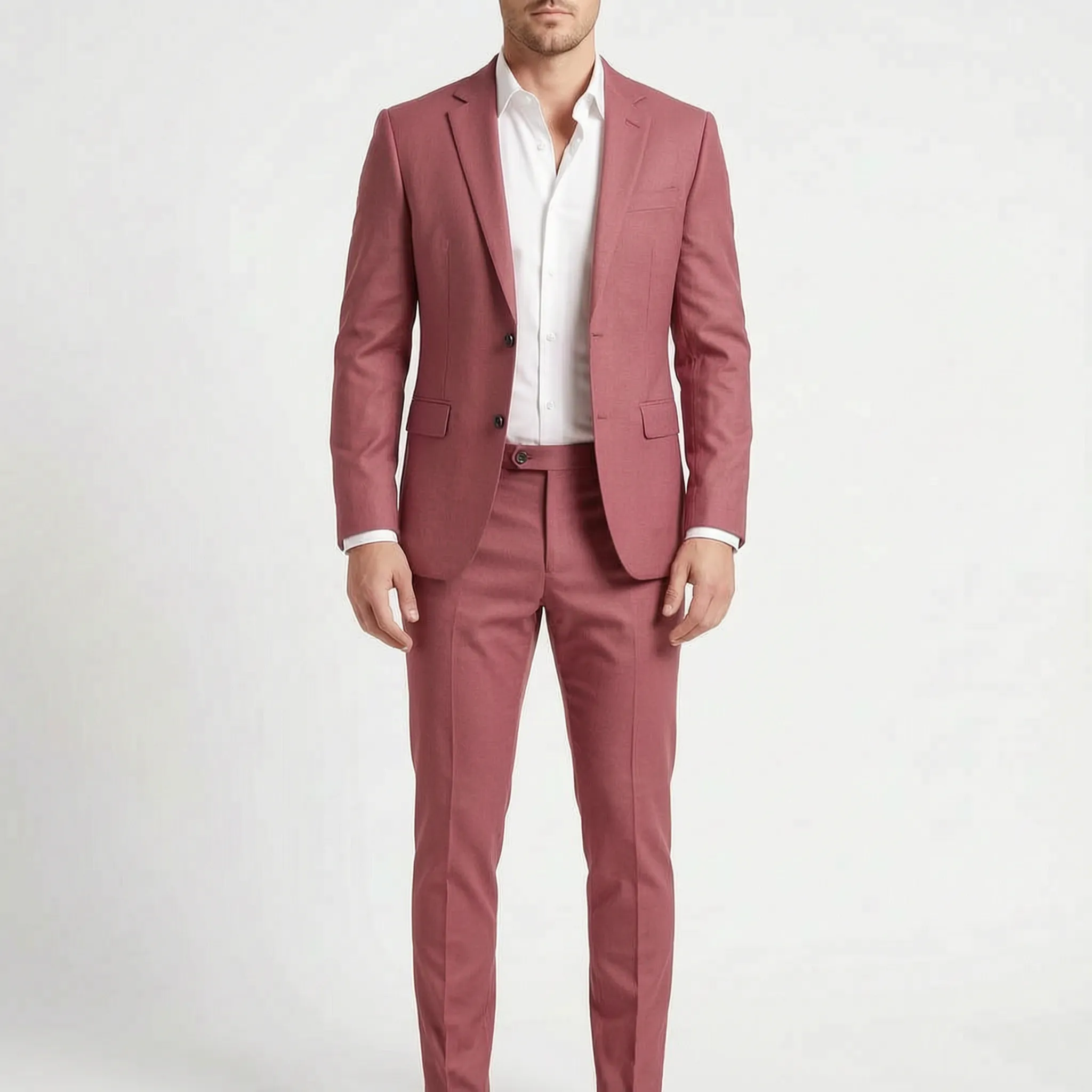 SavileFit  - Mens Slim Fit Two-Piece Suit Wedding Guest Attire