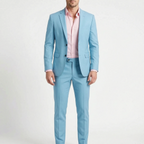SavileFit  - Mens Slim Fit Two-Piece Suit Wedding Guest Attire