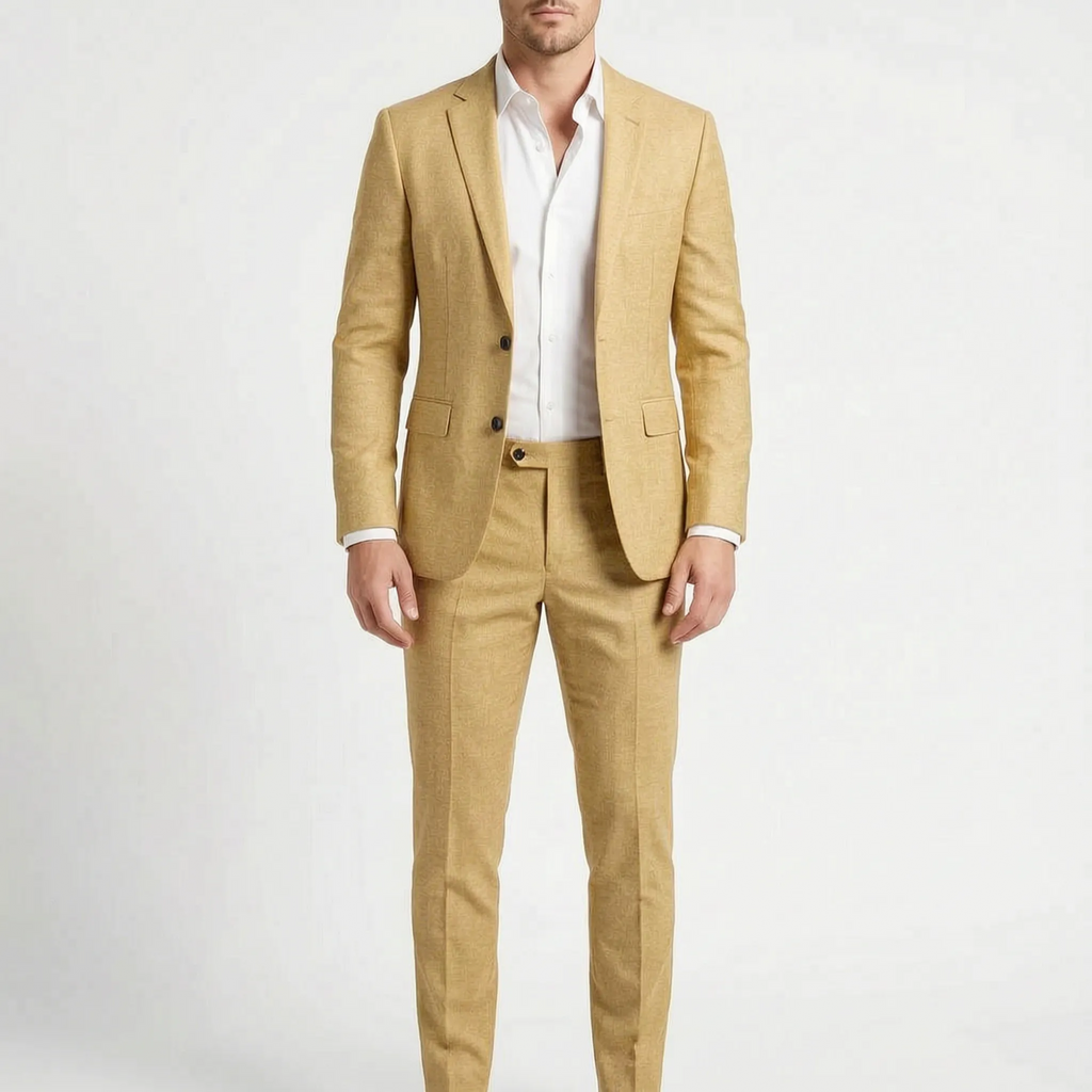 SavileFit  - Mens Slim Fit Two-Piece Suit Wedding Guest Attire