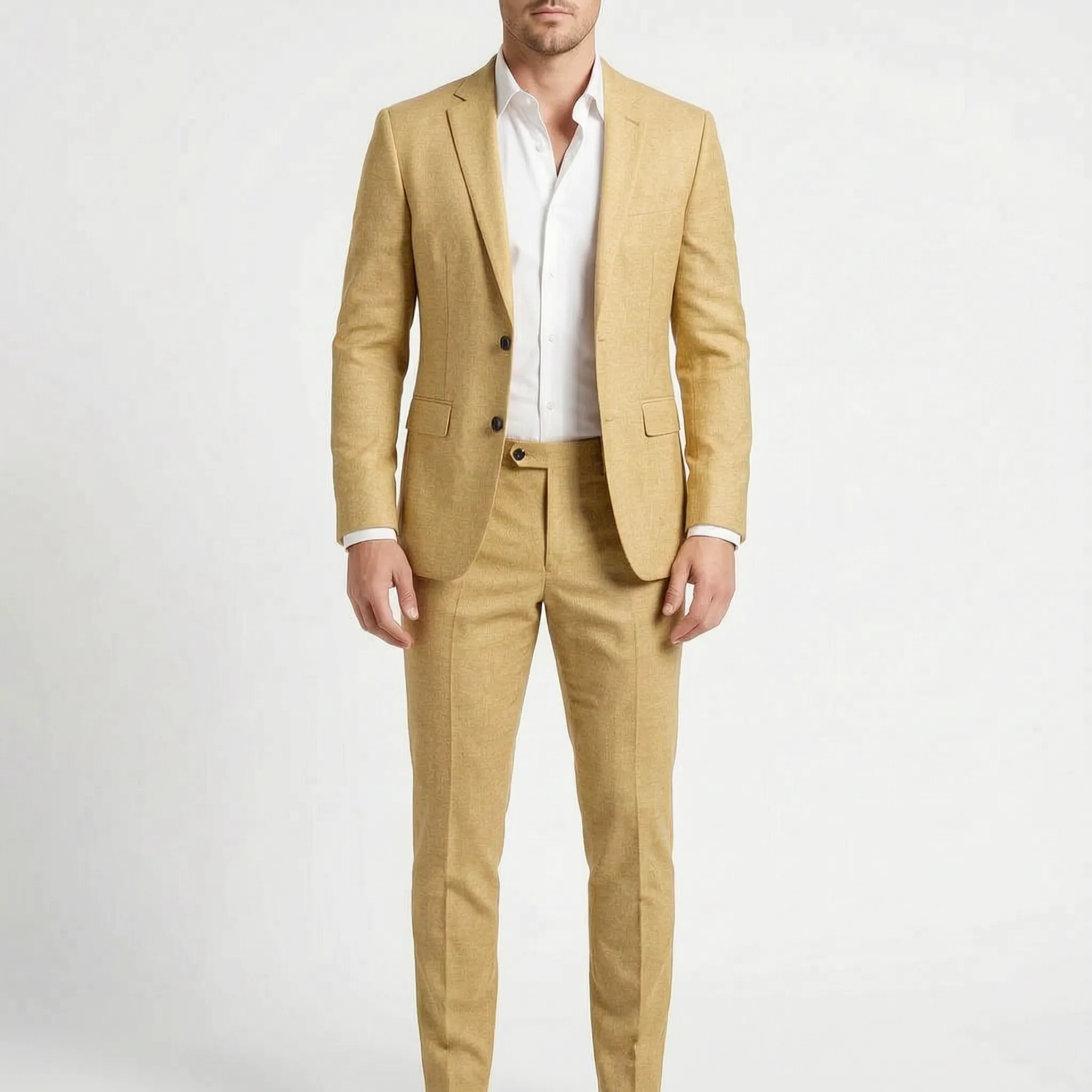 SavileFit  - Mens Slim Fit Two-Piece Suit Wedding Guest Attire