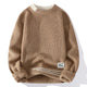 Women's textured crew neck sweater with long sleeves