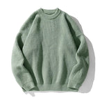 Unisex ribbed crew neck sweater with long sleeves