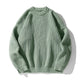 Unisex ribbed crew neck sweater with long sleeves