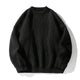 Unisex ribbed crew neck sweater with long sleeves